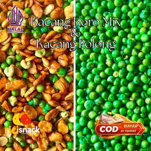 Kacang Koro Mix & Kacang Polong Kiloan 1 KG Koro Mix - Snack Premium - Camilan, Jajanan, Kacang, Makanan, Keripik, Murah, Cemilan, Food