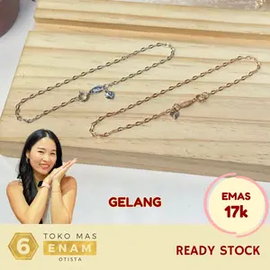 Gelang Emas Mini Trixie Love Collection - Rosegold 17k / Whitegold 17k