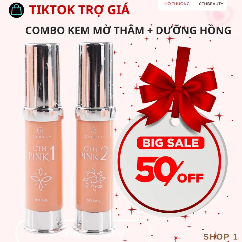 Combo kem dưỡng hồng + kem mờ thâm kích hồng- Hồ Thương CTHPink (mã LIVE) 4