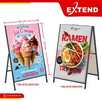 Gambar Extend Stand Display Banner Poster Menu Pavement A Sign Board 60x80cm 80x120cm Dua Sisi Outdoor Indoor AS-68 ASL-68 ASL-812 - ASL-68S dari Foyu Photo Kota Administrasi Jakarta Selatan 4 Tokopedia