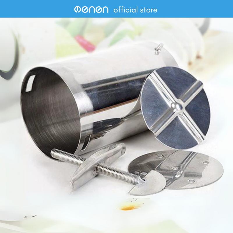 Khuôn Giò Xào Inox 1-2 Kg OENON Khuôn Làm Giò Gọn Nhẹ Tiện Dụng Chất Liệu Inox Không Gỉ Bền Đẹp Kích Thước 14,2cm 10cm & 22,2cm 10cm Sản Phẩm Việt Nam 
