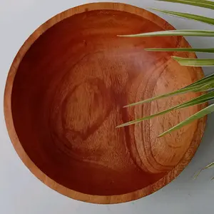 Mangkok Kayu Mahoni Super