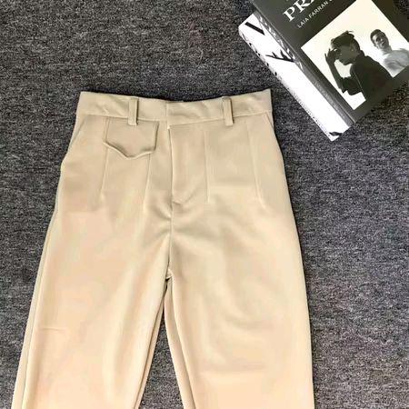Oro Pants Celana Kulot Highwaist Loose Pants Trousers Celana Kulot Wanita Anti Kusut Knit Premium Celana Kerja 4