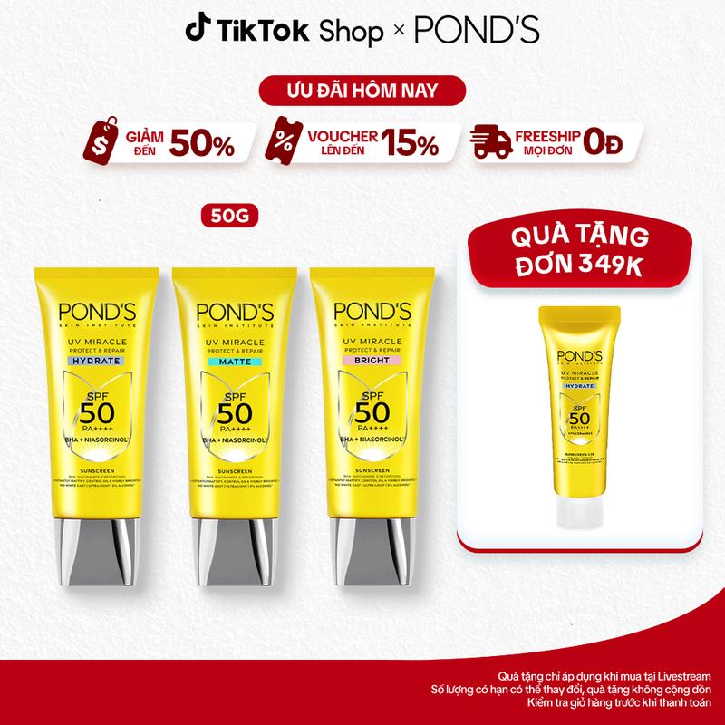 [1] KEM CHỐNG NẮNG PHỔ RỘNG POND'S UV MIRACLE SPF50+ PA++++