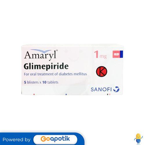 AMARYL 1 MG BOX 50 TABLET