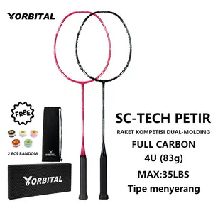 ORBITAL SC-TECH PETIR Dual-Molding Raket Bulutangkis Full Carbon 4U G5 83g 20-30lbs Tipe Menyerang Kompetisi badminton