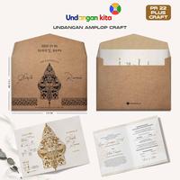 Gambar (100Pcs) Undangan Kita Undangan Amplop Craft + Brief Card Softcover Rustic Elegan Murah Undangan Pernikahan Ber Amplop - PR 01 Amp Craft, Lipat & Lem Pembeli dari Undangan Kita Kota Administrasi Jakarta Barat 1 Tokopedia