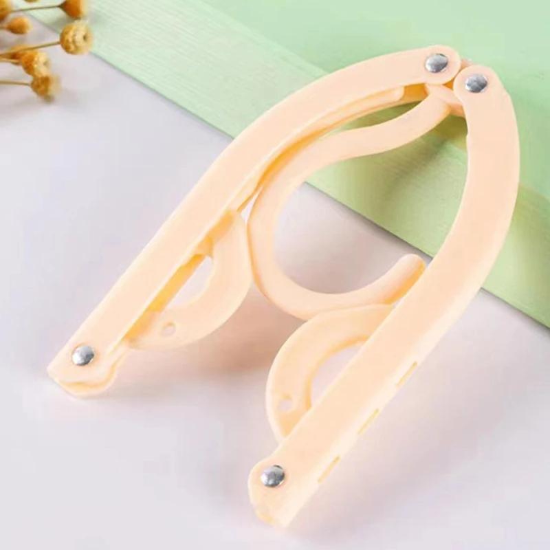 10PCS Gantungan Baju Hanger Lipat Portable Jemuran Pakaian Travel Serbaguna 2