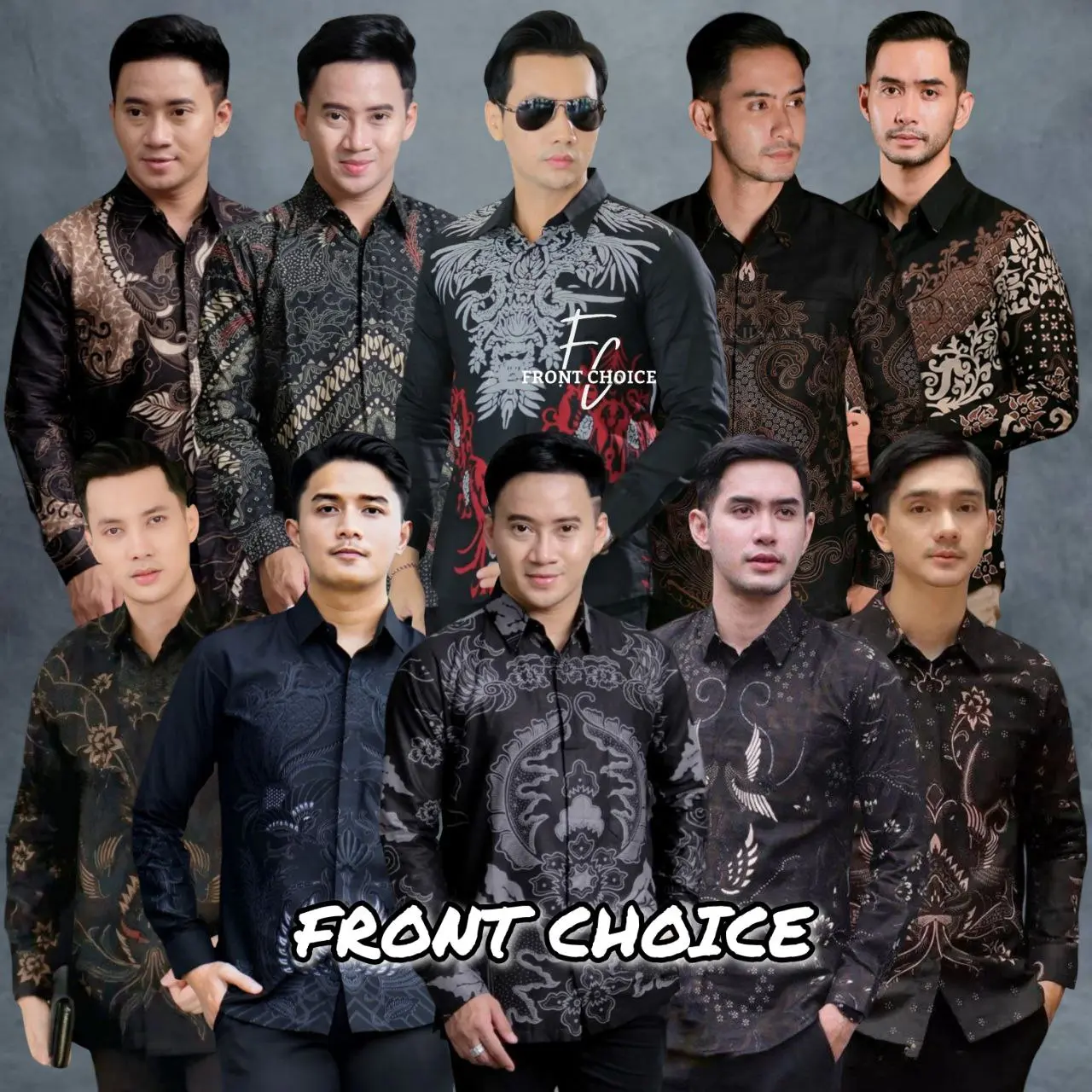 FRONT CHOICE - KEMEJA BATIK PRIA COWO COWOK LAKI LAKI LENGAN PANJANG MODERN PEKALONGAN