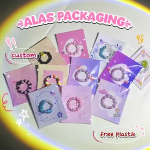 32pcs Alas packaging cincin ukuran 6x5cm / alas cincin manik / alas aesthetic