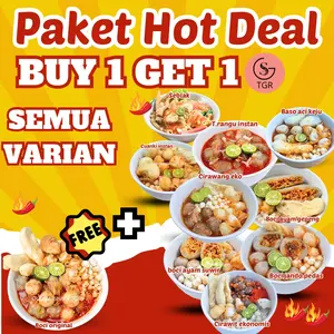 PAKET HOT DEAL BELI 1 FREE 1  BASO ACI SEGALA VARIAN Hotpo Instan Food Kuah Kaldu Bakso aci kuah Jajanan grosir gratis ongkir Rp.0 - GST