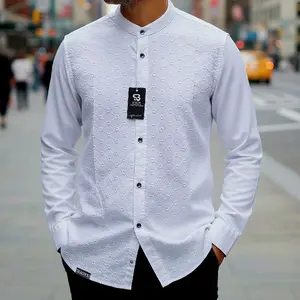 ASB-Baju Busana Muslim Pria Dewasa Koko full Bordir Kemko Brokat Kemeja Shoba Kombinasi Premium Lengan Panjang Atasan Terbaru Katun Satin