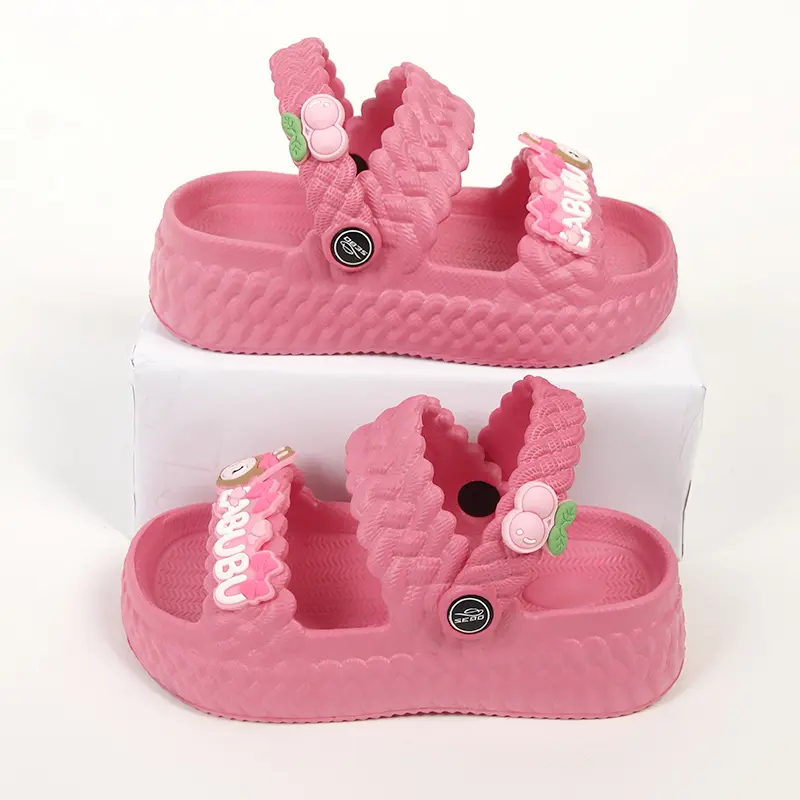 Sandal Anak Perempuan Karet Lembut Anti Slip Tahan Air Cocok untuk Sekolah 3