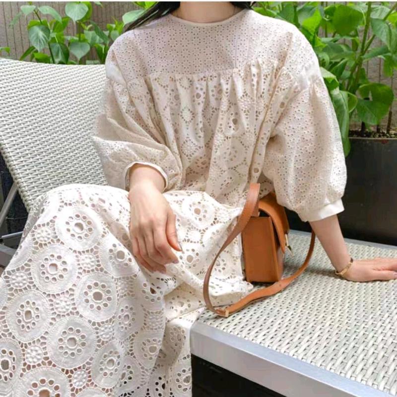 TM 14018 Dress Katbol Everiena Embroidered Lace Loose 3