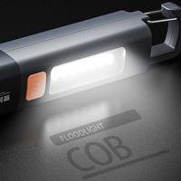 Gambar QUEEN Senter LED USB C Multifungsi 3 Mode Lampu 300 Lumens Zoom Flashlight 1200mAh Rechargeable - GREY - Q119 dari Queen-id Kab. Tangerang 4 Tokopedia
