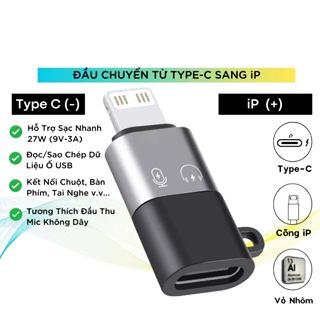 Cổng chuyển type C sang lightning iphone sử dụng truyền dữ liệu, âm thanh, cho…