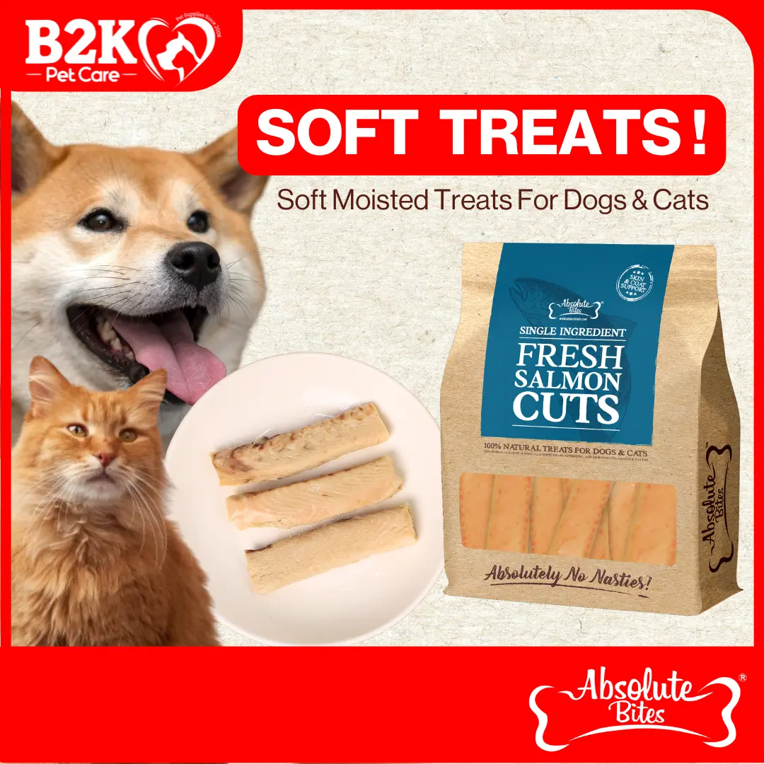 Absolute Bites Fresh Cuts Fresh Dog & Cat Treats | Big Pack, Single Ingredient Natural treats  for Dog & Cat