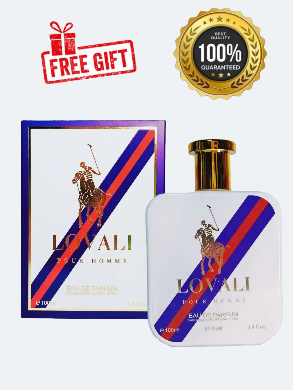Lovali Pour Homme Perfume [For Men] EDP 100ML green note aromatic fresh spicy minyak wangi lelaki
