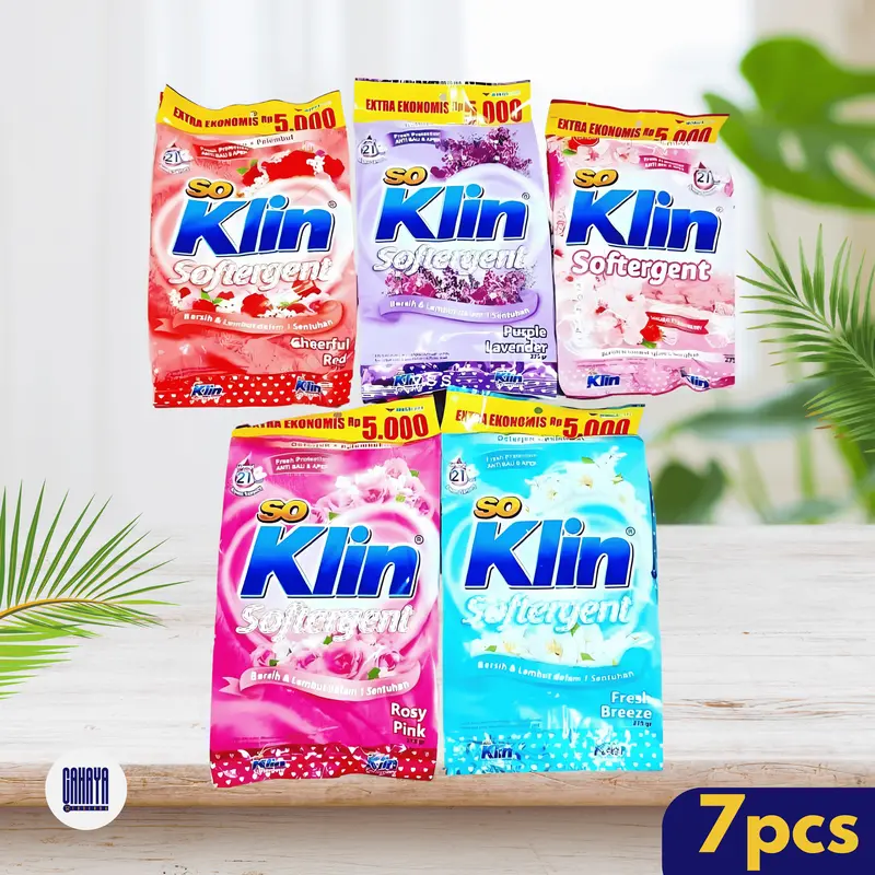 (7 pcs) So Klin Detergen 5000-an | Detergen pencuci baju So Klin Kain 4
