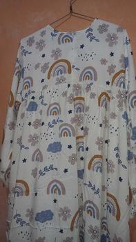 Product Review of Immazma - Arumi Dress Gamis Motif Bunga Abstrak Salur Daily Dress Gamis Wanita Muslimah Rayon Viscose Katun from c**l 1