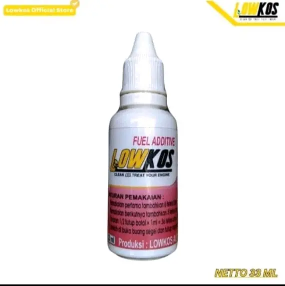 BISA COD LOWKOS 33 ML Fuel Additive Penghemat BBM Motor dan Mobil untuk Mesin Bensin dan Diesel 0