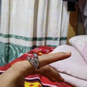 Cincin Elegan Desain Alexandrite Imitasi Cakar Naga Kegelapan / Dark Dragon Claw Imitation Alexandrite (Adjustable)