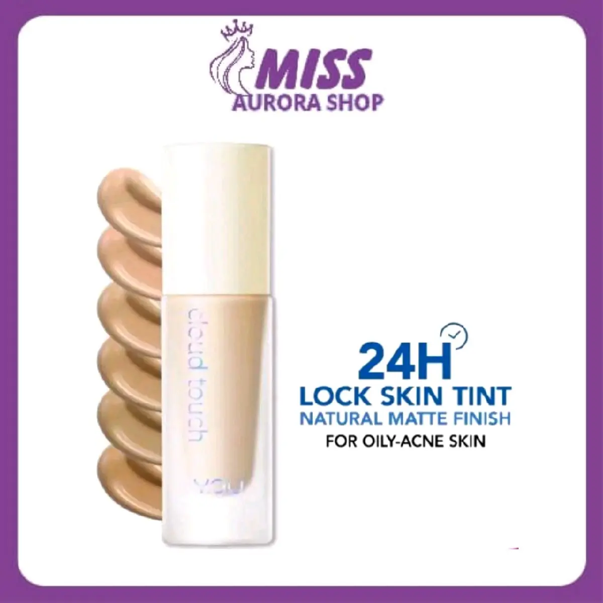 You Cloud Touch Blurring Skin Tint | Liquid Foundation | Natural Matte Finish | Tahan Lama 24 Jam fondation