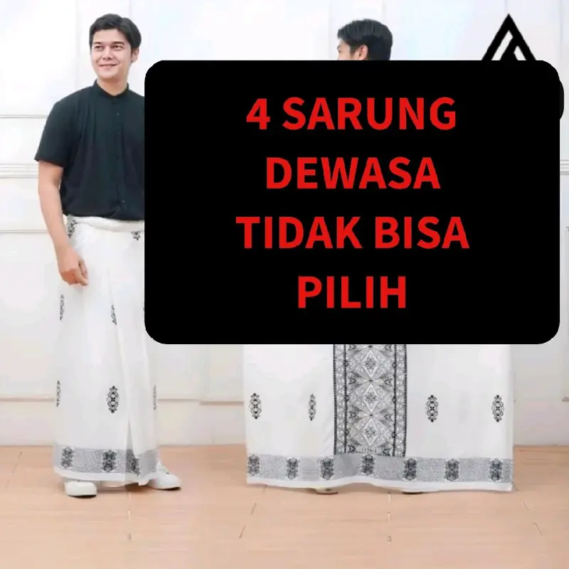 Paket SARUNG DEWASA MURAH 100rb dapat 4 Motif Gus IQDAM Polymicro Anti kusut 3