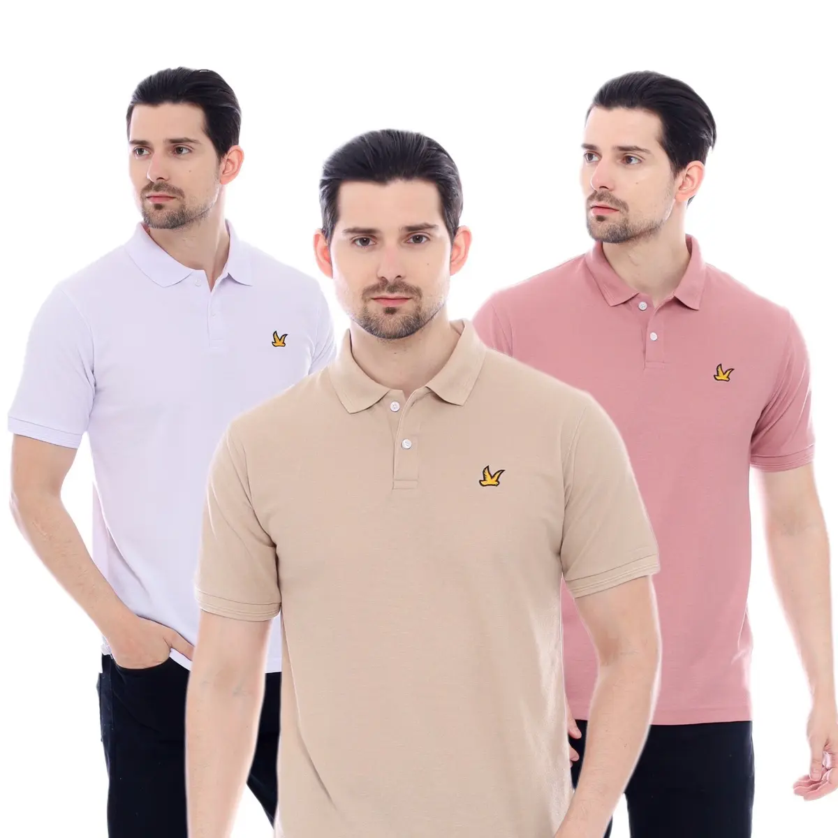 ￼Qavii Original Branded - Kaos Polo Shirt Pria Kaos Kerah Lengan Pendek Premium,.