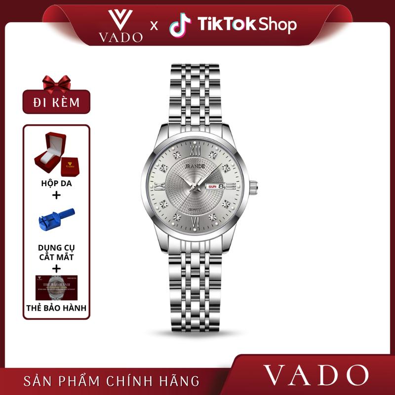 TTS - 770J Đồng Hồ Nữ Mặt Tròn Dây Kim Loại Phong Cách Sang Trọng - DHJ770 JRANDE