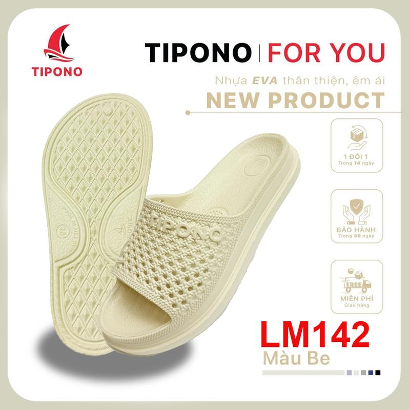 TIPONO LM142 Dép Quai Ngang EVA Tổ Ong Êm Nhẹ, Chống Trơn, Không Bí, Đi Học Đi Chơi