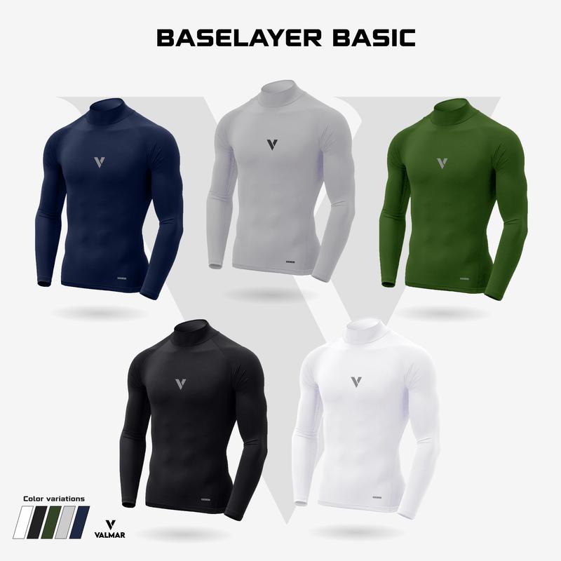 Valmar Baselayer manset BASIC pria olahraga Compression wear elastic sport man material spandex / mangset football running gym fitnes sepeda badminton 0