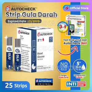 AUTOCHECK - Strip Gula Darah Isi 25 pcs | Refill Glucose Test Strip