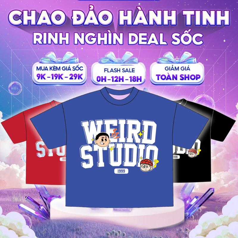 Áo thun The Weird Local Brand Unisex Form BOXY Tay Lỡ ATK1211