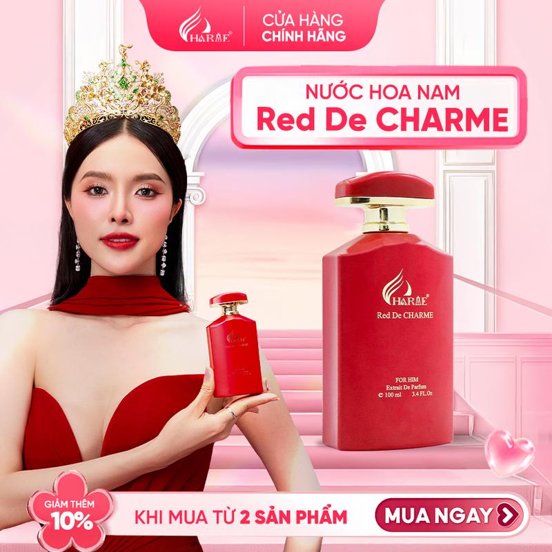 Nước hoa nam Red De Charme 100ml nam tính mạnh mẽ cuốn hút