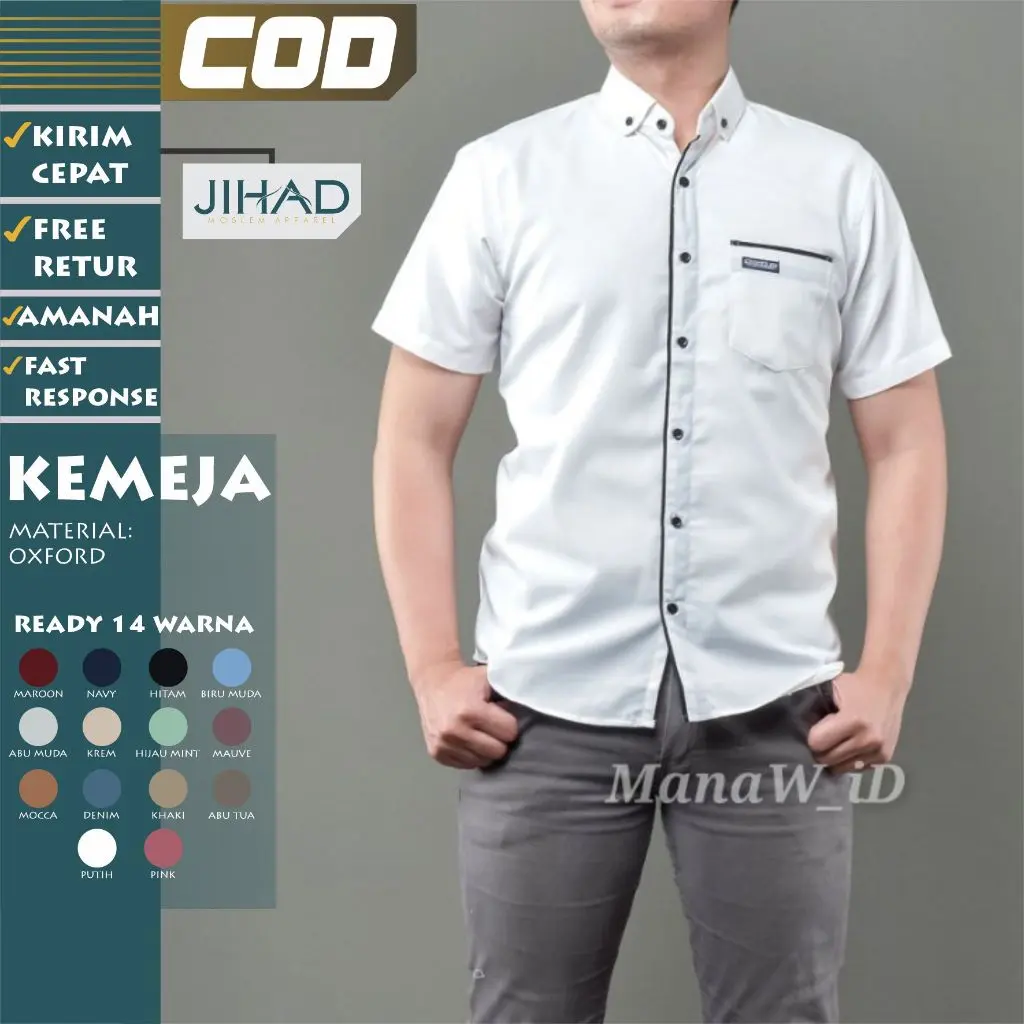 Kemeja Pria Lengan Pendek Becco 044