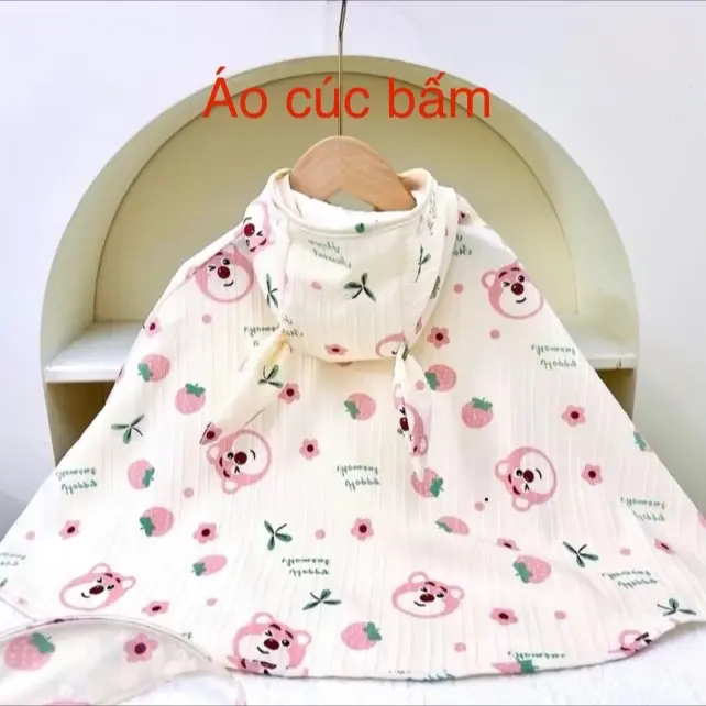 (KÈM TẤM KÍNH) Áo Chống Nắng Hai Lớp Cho Bé Trai Bé Gái Chất Đũi Gân Họa Tiết  Siêu Đáng Yêu. Jean Kaki Kem baby  three áo  choàng