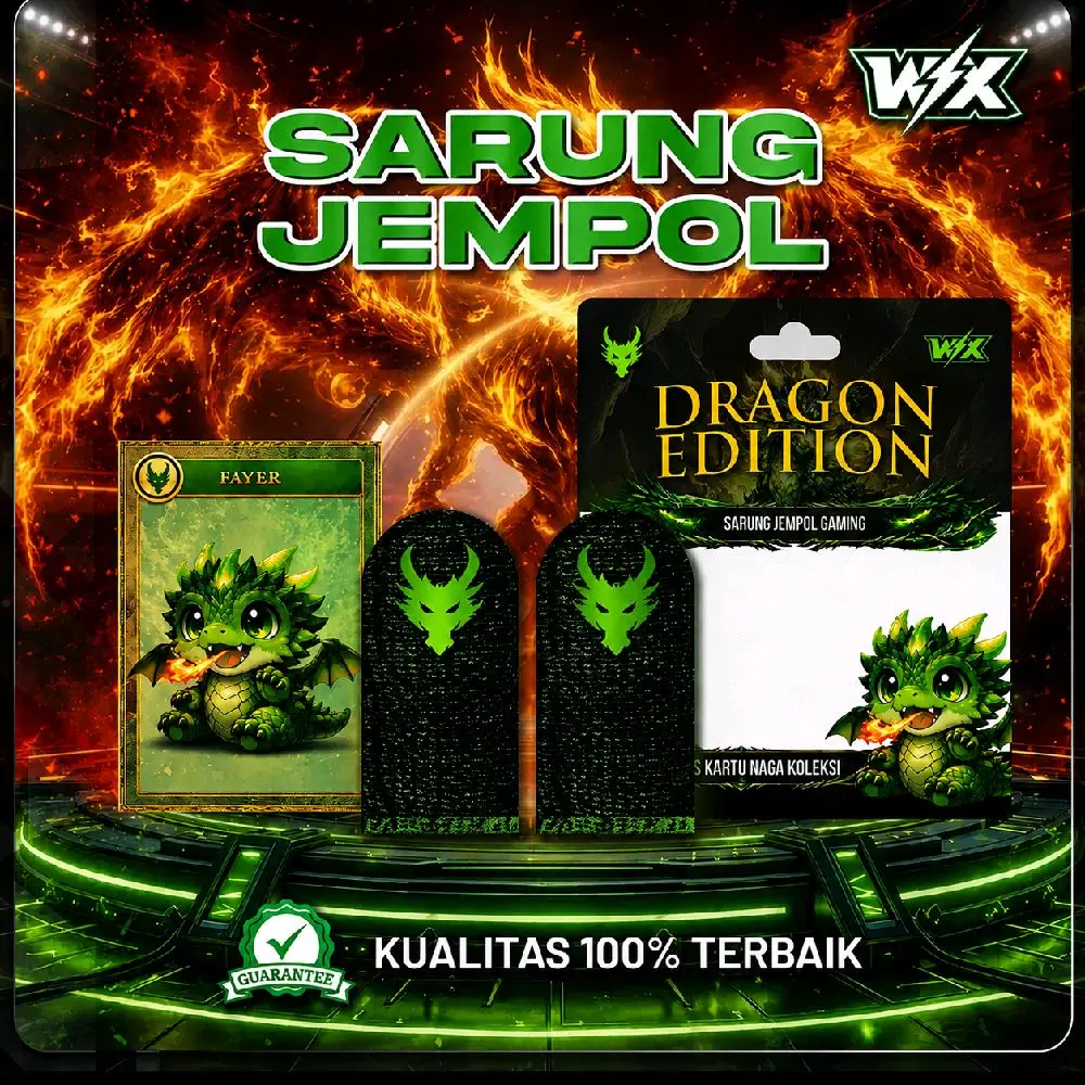 Wx Legend Sarung Jempol Gaming By Wiliy Salim Licin Responsif Dragon Edition