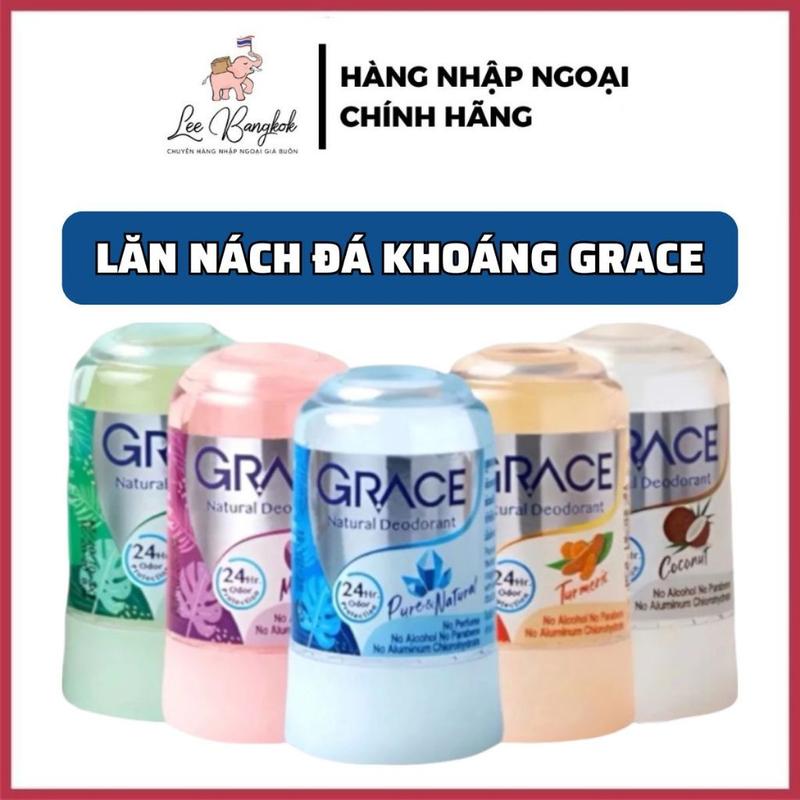 Lăn Nách Khử Mùi Đá Khoáng GRACE Natural Deodorant Nội Địa Thái Lan 70g