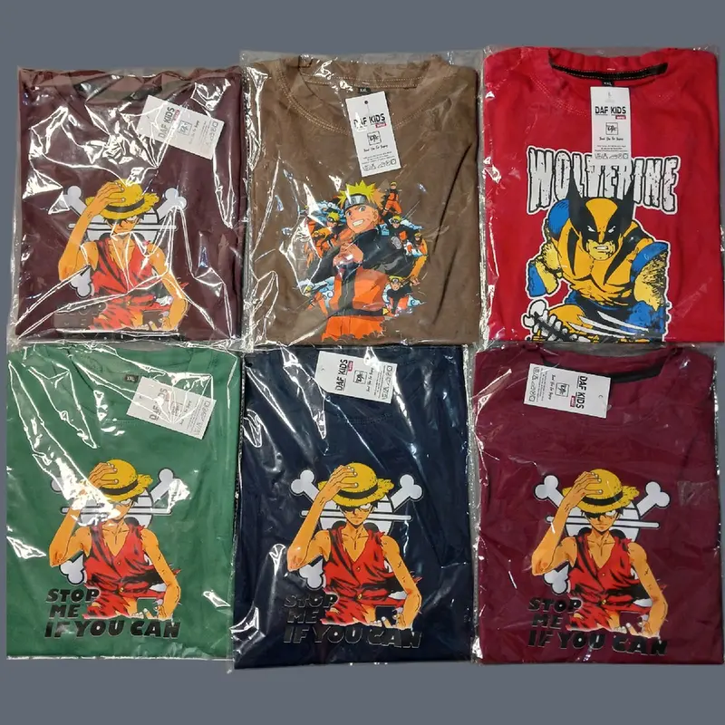 PAKET KAOS ANAK 50RB/3PCS Baju Motif Fashion Kids 2