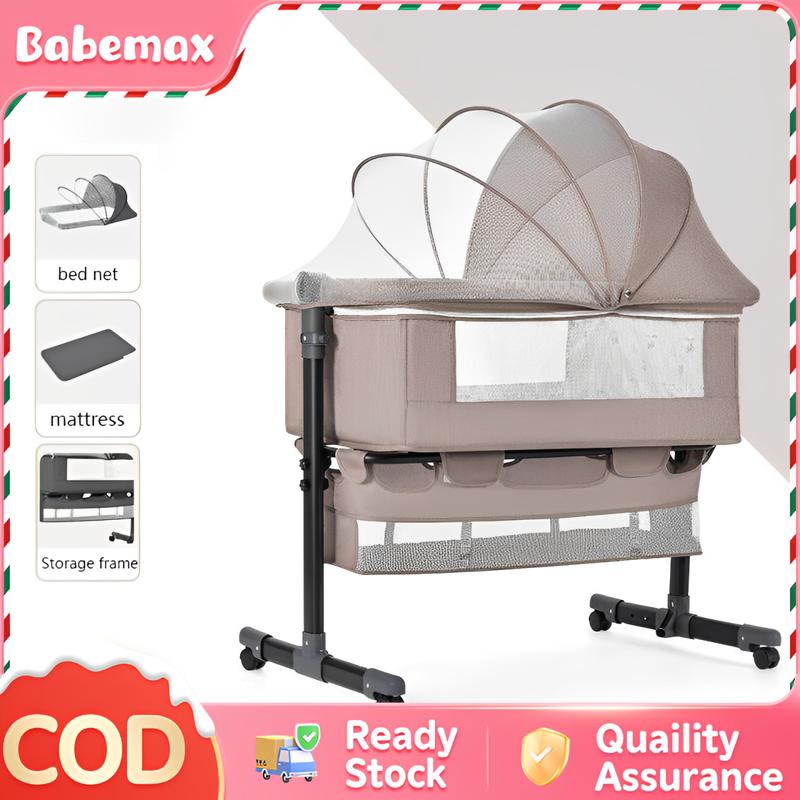 Available Crib For Baby Rocker Bassinet Bed Shaking Bed with - TikTok ...