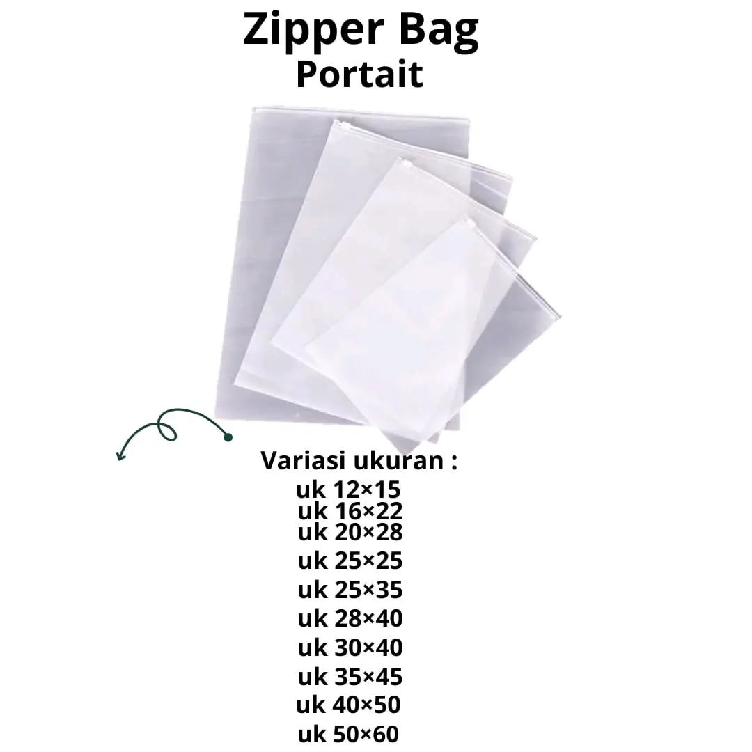 Zipper Bag Doff Travel Pouch Serbaguna Kemasan Ziplock Storage Bag Serbaguna