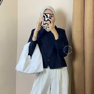 Atasan Outer Crop Ivone Top Outer Korean Style Wanita Terbaru Best Seller