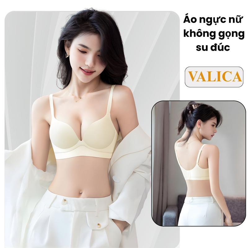  Áo ngực không gọng đúc su nâng ngực - Áo lót nữ mút dày mềm mịn thoáng mát VALICA A206 Bra Su Đúc Women Voi giặt bằng nước lạnh 