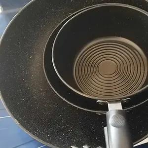 Panci Set 3IN1 Anti Lengket Teflon Panci Wajan Kitchenware Pan Tebal Wajan Penggorengan