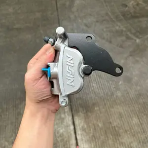 PAKET Kaliper NSN Samurai 2Piston Plus + Breket Plat besi PNP Motor Yamaha Jupiter Z lama / Fizr / Vega R lama / 125 Z / Nuovo disc 220 & 260 & 300 mm Motorcycle