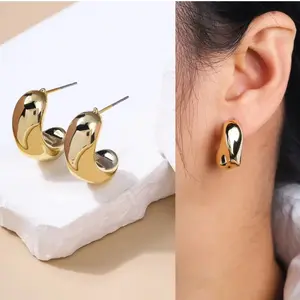 Earrings/Anting Emas 925/Anting Klasik Tidak Beraturan/Anting Mode Jepang Dan Korea