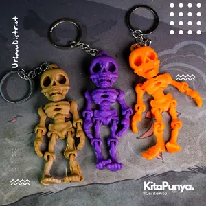 URBAN Articulated Gantungan Kunci / Toys / Gantungan Tas Skeleton Smile Series keychain Mainan