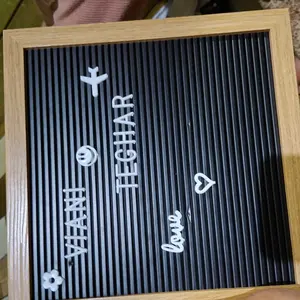 HOW.R.U | 25x25cm Letter Board Persegi Dapat Set Huruf Papan Nama Bayi Viral