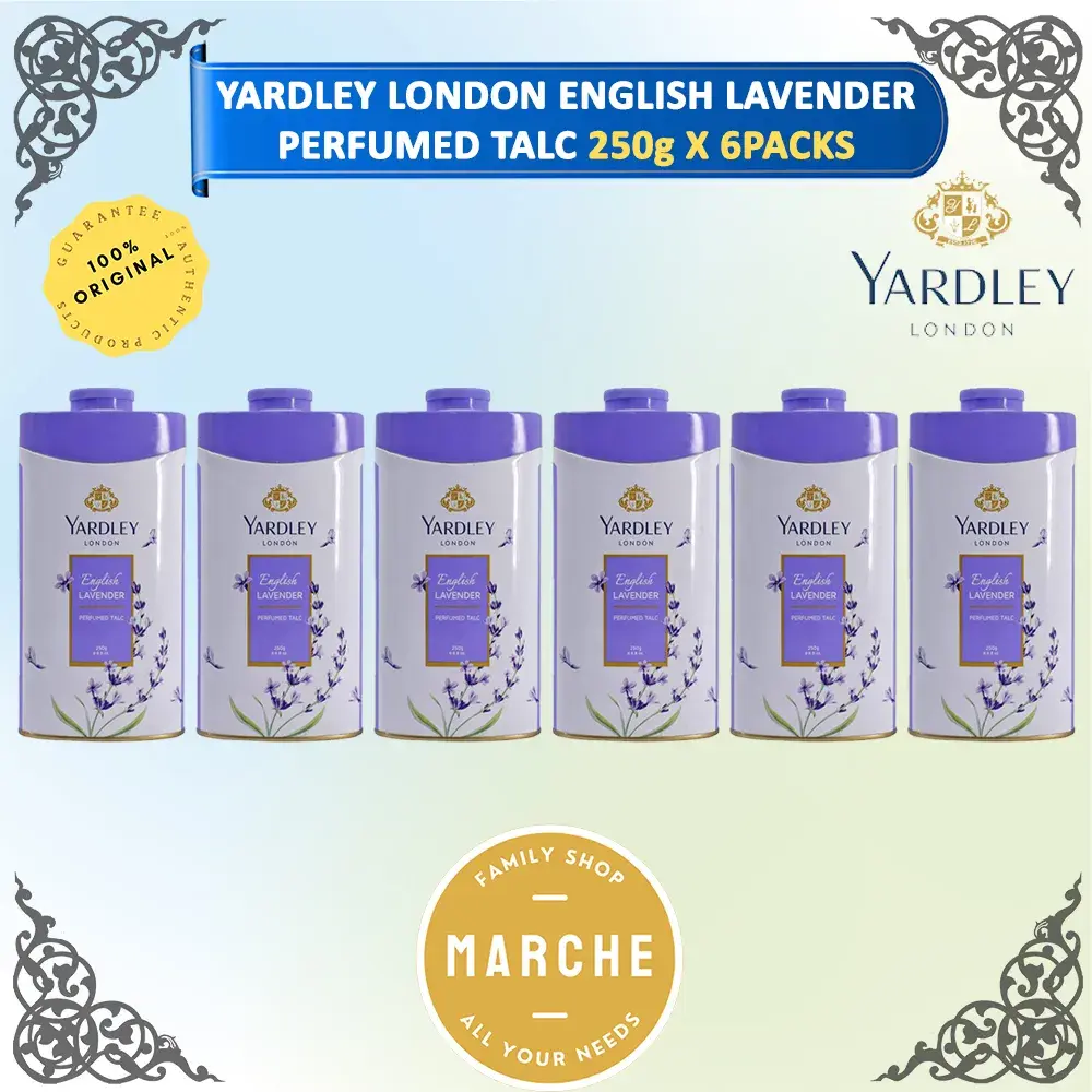 YARDLEY LONDON English Lavender Perfumed Talc 250g #Marche Family Shop# Body Care Powder